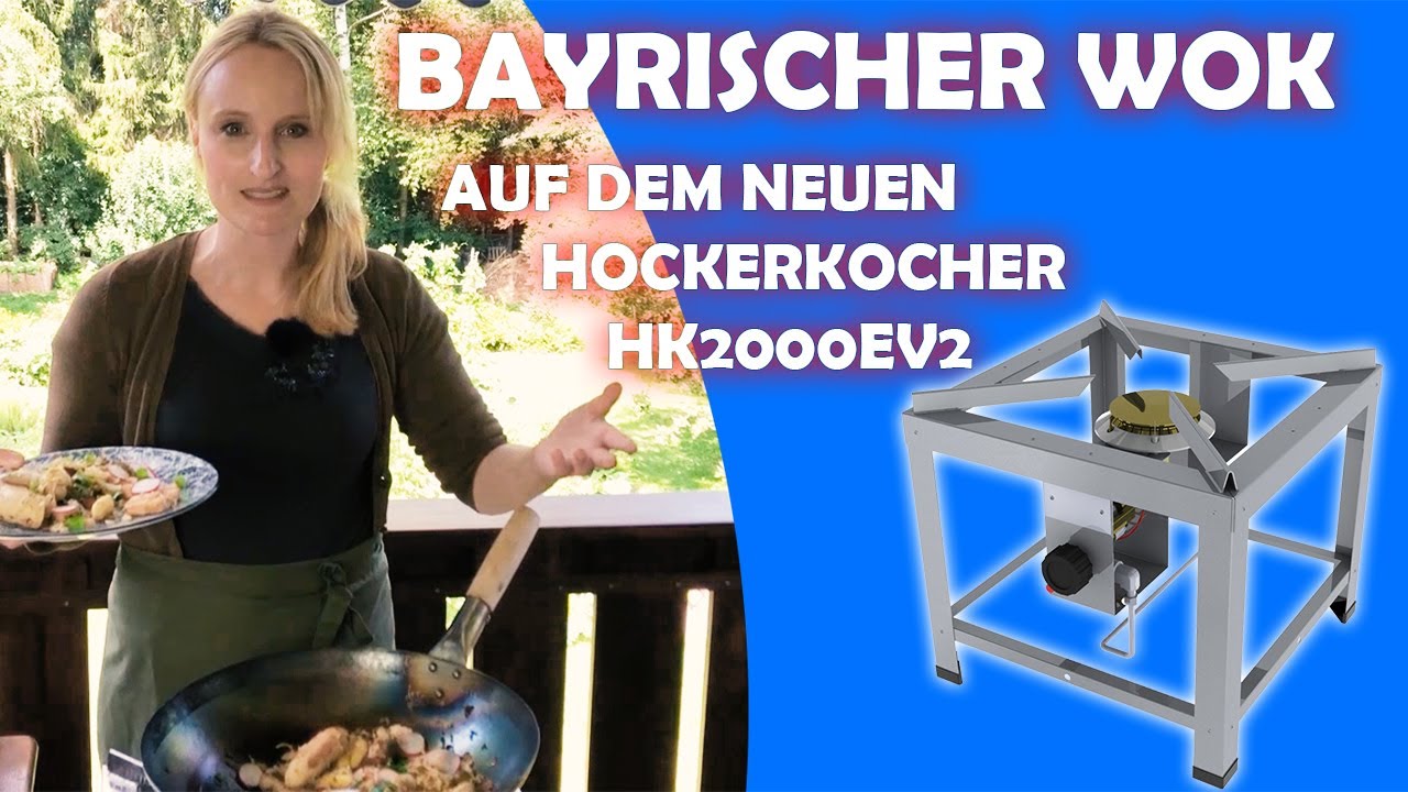 Bayrischer WOK - Ideen mit dem neuen Hockerkocher HK2000EV2 von