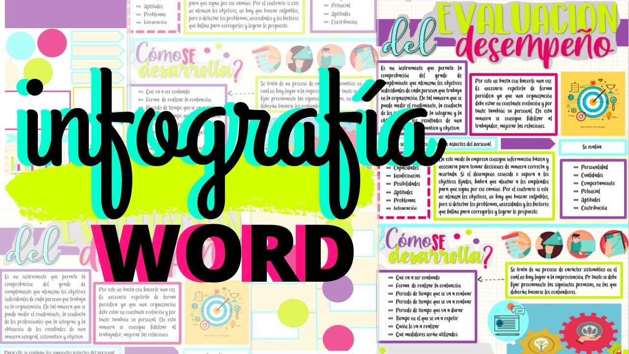 Cómo hacer una Infografía Bonita en Word//Fernanda✨?? - YouTube