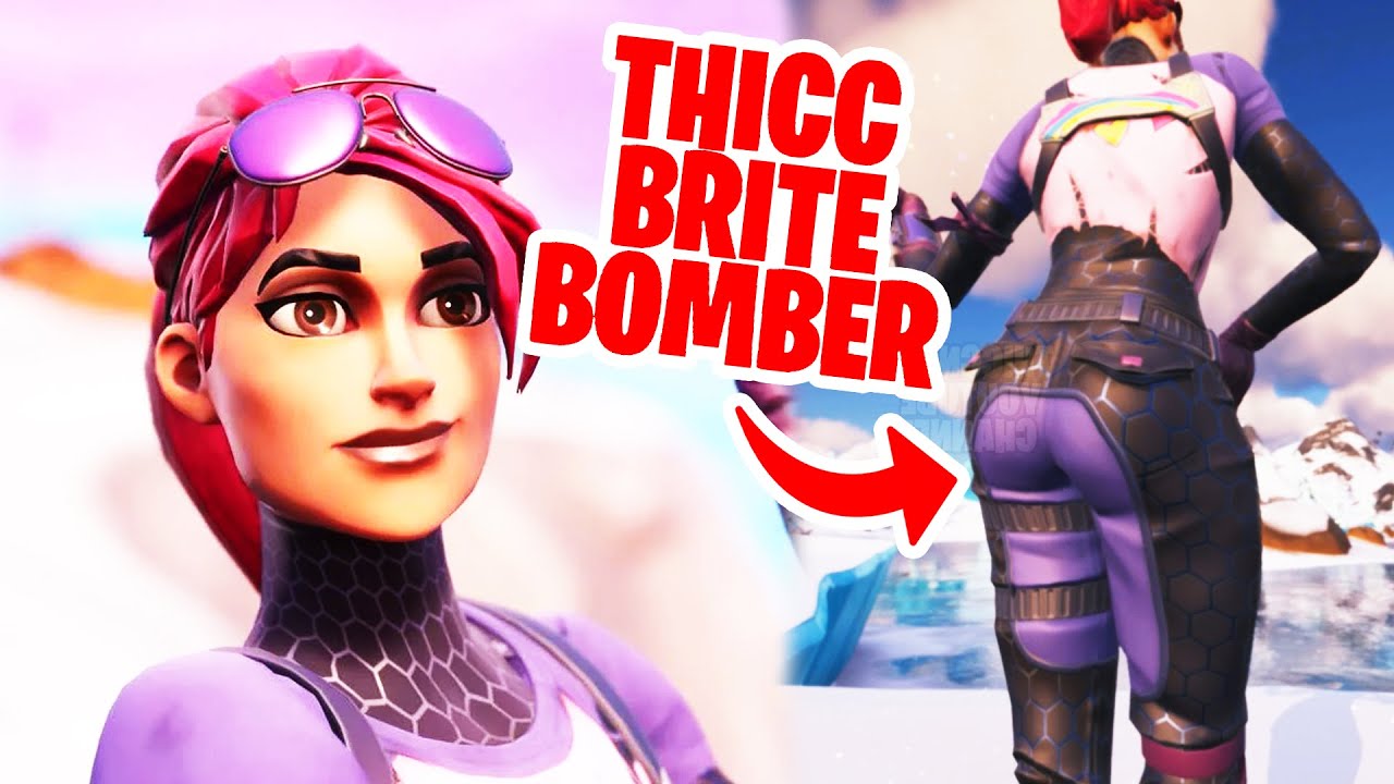Fortnite THICC Skin Showcase BRITE BOMBER YouTube Fortnite THICC Skin Showcase BRITE BOMBER YouTube