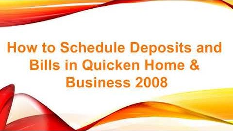 How to Schedule Recurring Invoices and Bills in Quicken
