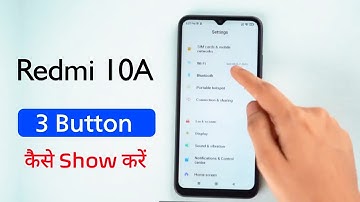 Redmi 10A Navigation Button | How to Show Back Button on Redmi 10A