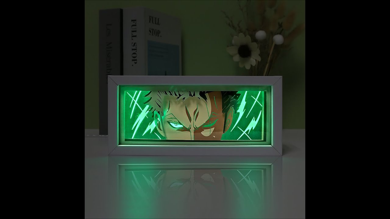 Anime Action Figure Light Box Frame 3D Night Light Desk Lamp Anime Gift ...