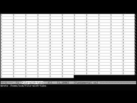Remove Tab Characters