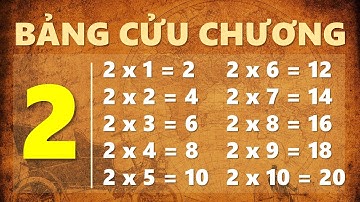 Bảng Cửu Chương 2, Bé Đọc Chậm, Giúp Bạn Mau Thuộc Bài | Bảng Cửu Chương Cúc Cu