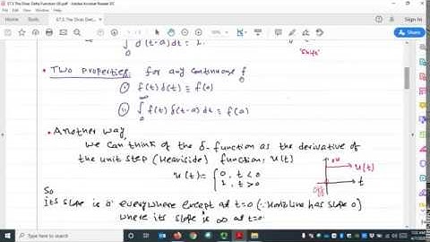 $7.5: The Dirac Delta Function | ODEs Lecture – Dr. Dahal
