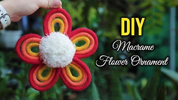 DIY Macrame Flower Using 3 Ply Cord 5mm 🌸 Easy Tutorial 🌺 How to macrame by LIT decor