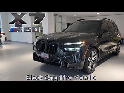 NEW ARRIVAL! 2025 BMW X7 M60i Black Sapphire Metallic on Black #bmw #x7 #g07 