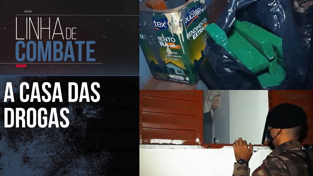 POLÍCIA ENCOTROU UMA CASA LOTADA DE DROGAS | LINHA DE COMBATE