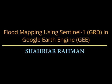 Flood mapping using Sentinel-1 (GRD) in Google Earth Engine (GEE)