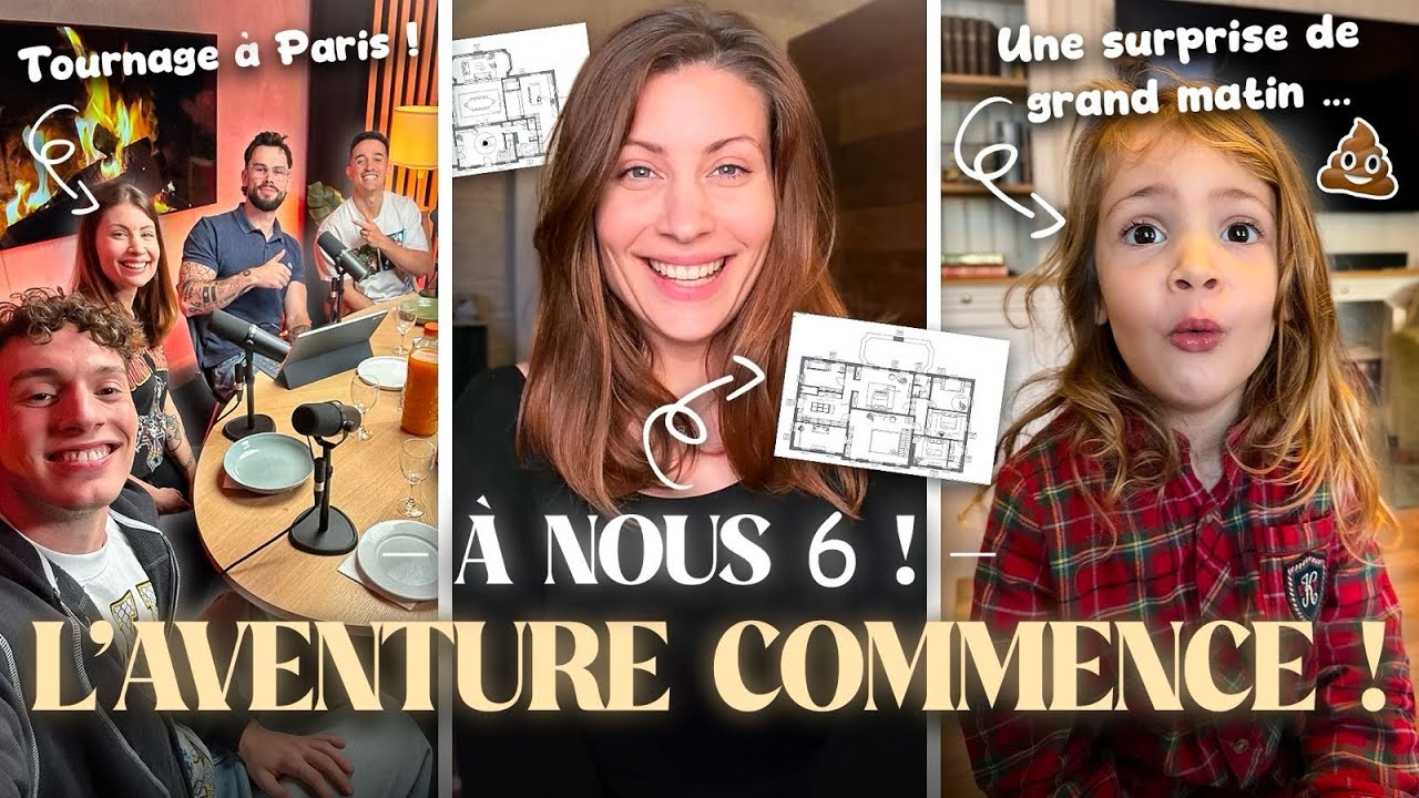 Plans de la maison, gros tournage et catastrophe de grand matin 