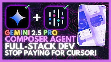 Gemini 2.5 Pro + Composer Agent: Develop a Full-stack App Without ANY Code! Cursor Alternative!