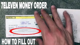 Can You Get Money Orders At 7-11 / How To Fill Out 7 11 Western Union Money Orders Youtube ...