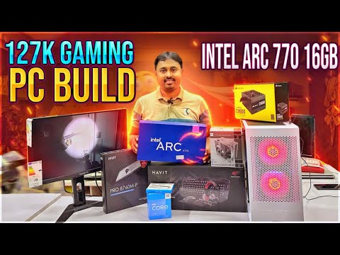 Intel Gaming pc build under 127k | i5 13400F | ARC 770 16GB GPU | Gigabyte G24F Monitor | গেমিং পিসি