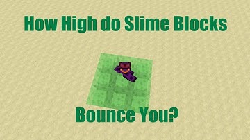 Jumping on SLIME BLOCK From 100-Block Height - Minecraft gameplay