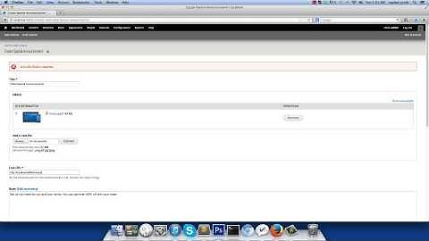 Adding a New Special Announcement - inStock Responsive Drupal Theme