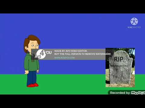 Stephabie Fox's tombstone has fallen into Something