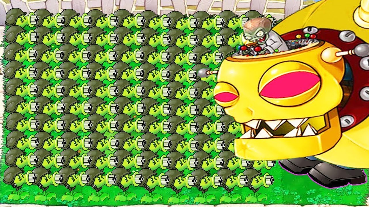 99 Gatling Pea vs 999 Gargantuar vs Dr. Zomboss - Plants vs Zombies ...