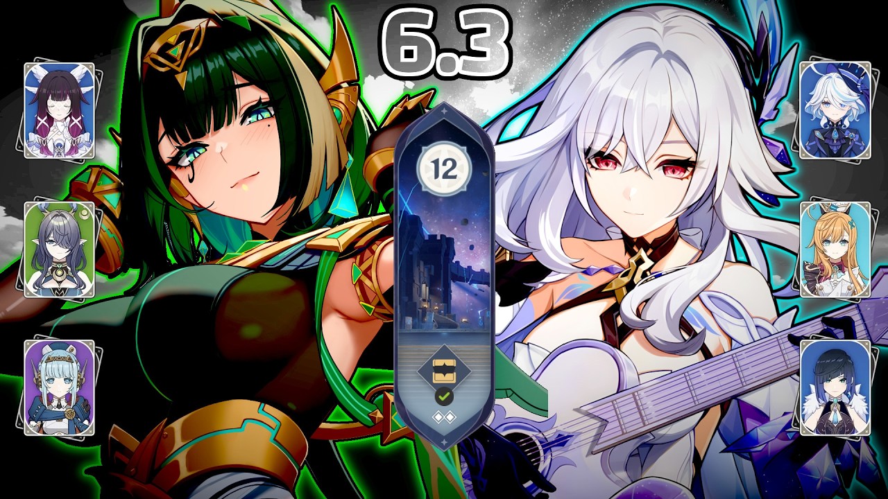 Nefer (C0R1) L.Bloom & Skirk (C0R1) Freeze - Abyss 12 | Genshin Impact