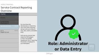 Service Contract Reports (SCRs) Overview