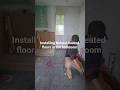 Timelapse- How to install Nuheat flooring heating system inside the bathroom