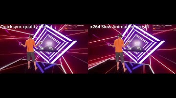 x264 vs Quicksync on 7500kb/s Bitrate | 2 Scenes | Video encoded with Quicksync