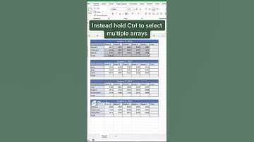 AutoSum in Excel! | excel shortcuts and tricks  #excelshorts #exceltech #exceltips