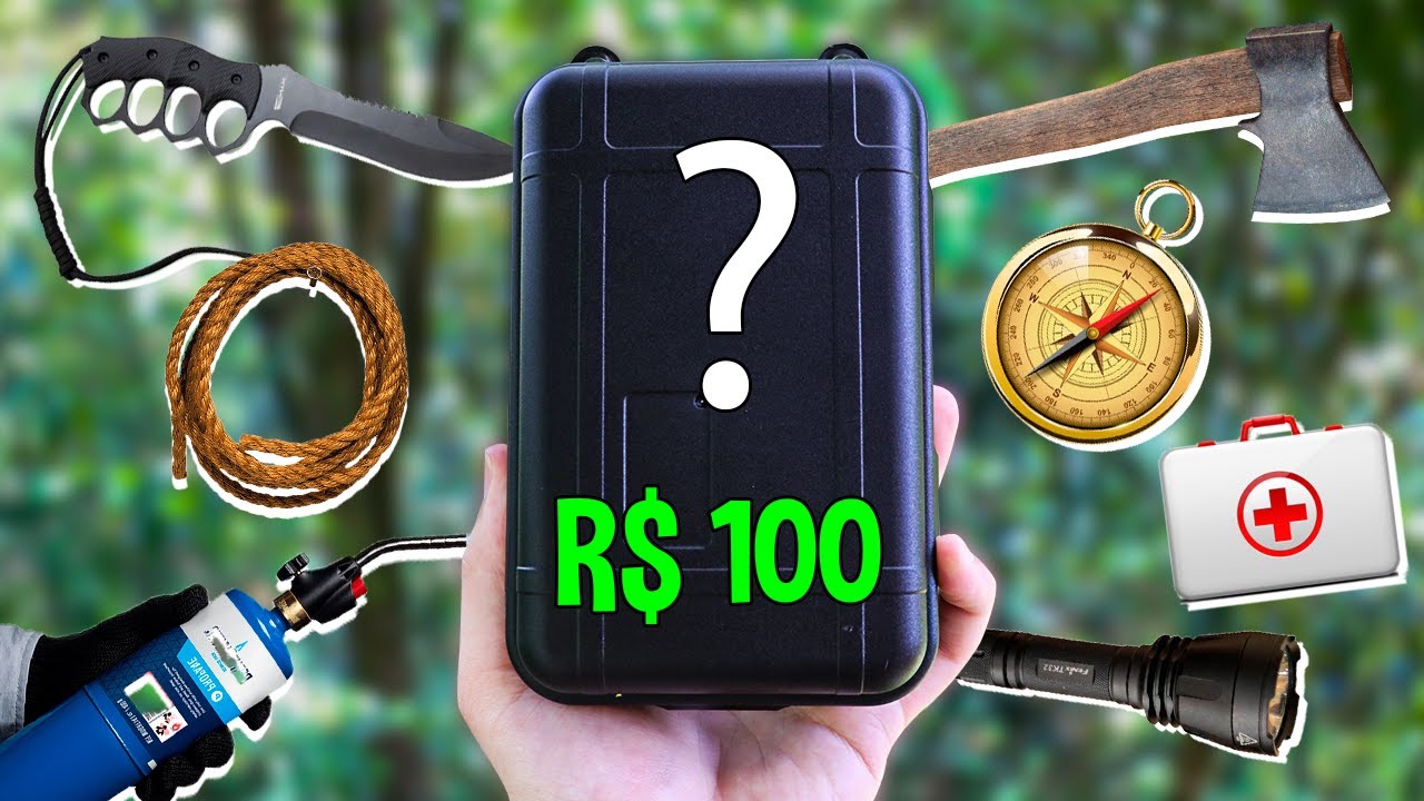 É possível SOBREVIVER na FLORESTA com o kit MAIS BARATO da INTERNET?