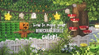 How to make your minecraft world cute (with texturepacks & Mods! 1.16.5-1.20.1)