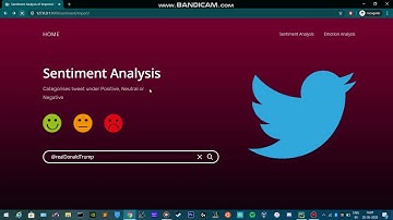 Twitter Emotion and Sentiment Analysis Webapp