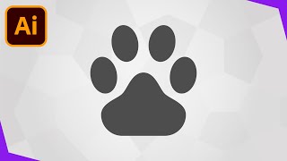 How To Draw A Dog Paw Print In Adobe Illustrator