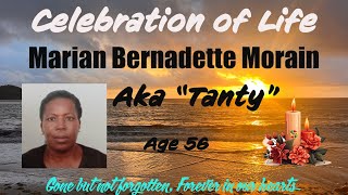 Celebration of Life Marian Bernadette Morain Aka "Tangy"