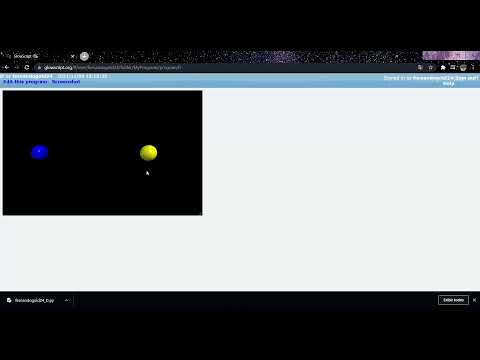 Simulação de colisão inelástica com VPython