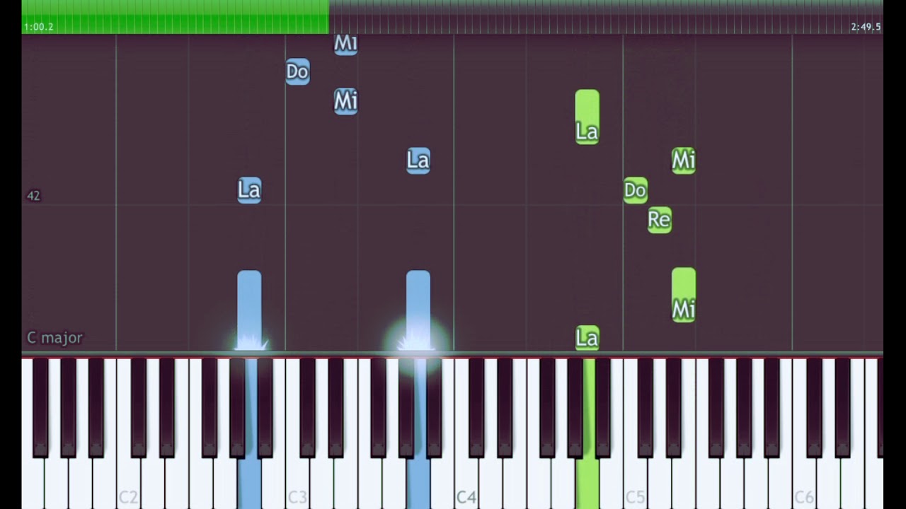 Ángel de Luz (Pasillo) Syntesia Piano Tutorial