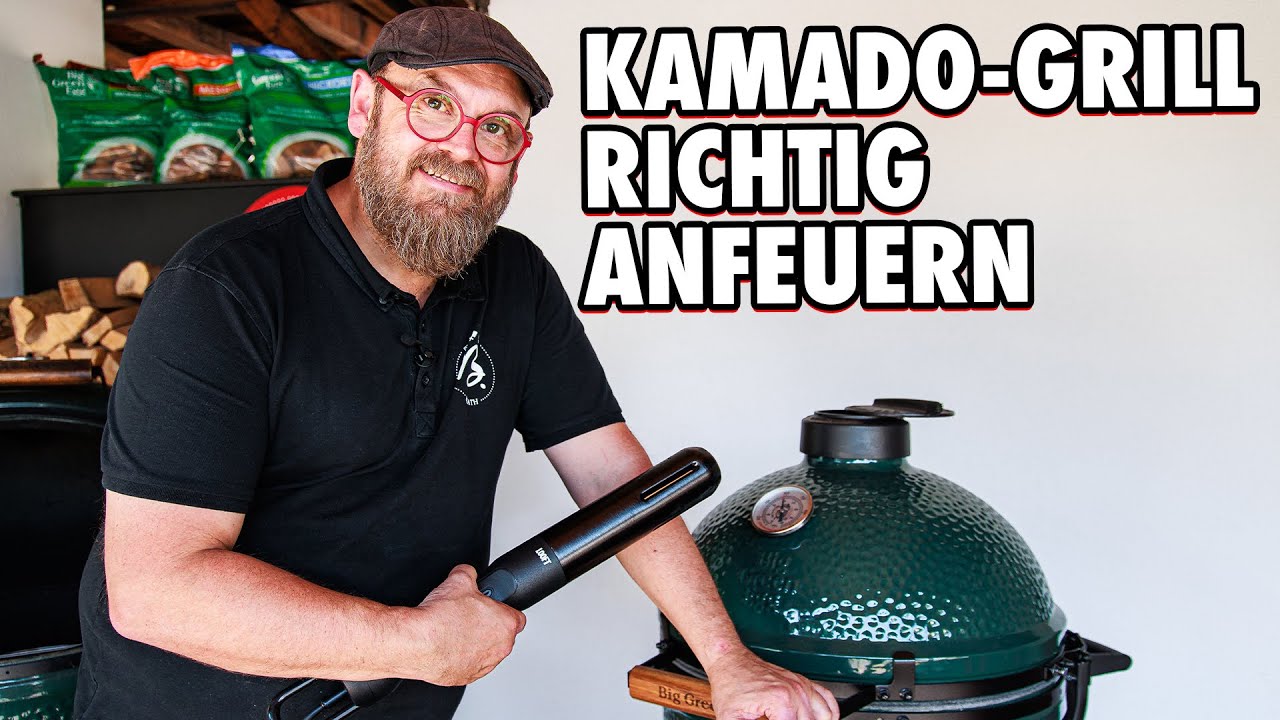 Kamado-Grill anzünden 🟢 Wie steure ich die Hitze beim Big Green Egg?