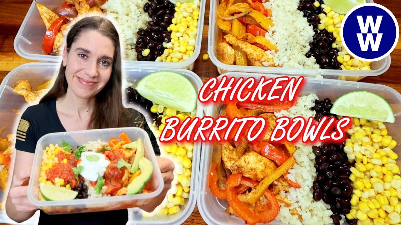 Chicken Burrito Bowl Meal Prep - Whole Lotta Yum