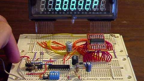 VFD Clock running on AVR ATtiny2313