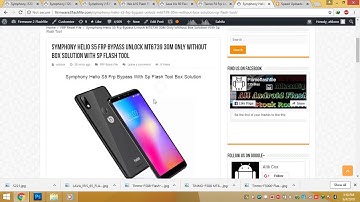 Symphony Helio S5 Frp Removed File With 30MB File By Sp Flash Tool