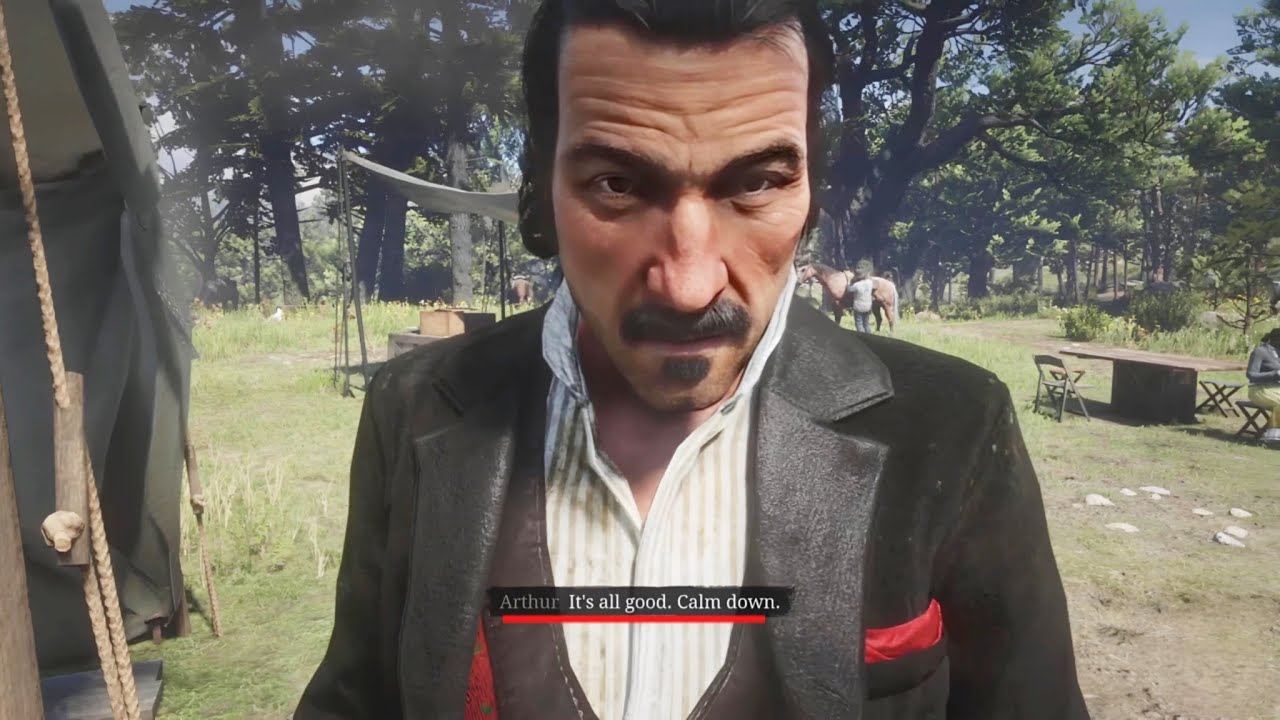 Dutch and Arthur arguing while Jack is crying in the background | Rdr2 ...