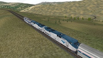 Open Rails - Drone View Gilluly Part 1