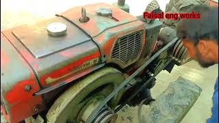 Vst power tiller fan belt fitting  faisal eng works