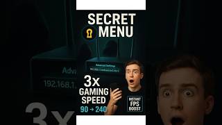 The HIDDEN Router Menu For INSTANT Gaming Speed #shorts
