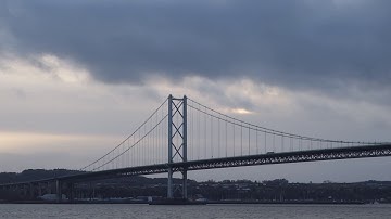 January Forth Road Bridge Firth Of Forth Scotland