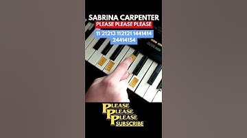 Thumbnail of ☝️🔥Sabrina Carpenter-Please Please Please Easy piano tutorial🔥 #pianotutorial #sabrinacarpenter