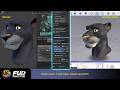 Panther Fur Normals Workflow - Export to Animaze (Fur shader)
