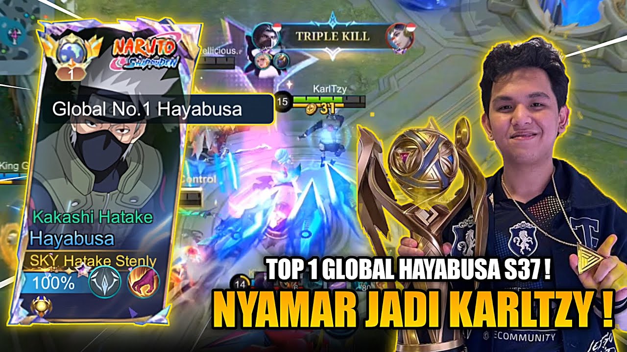 REAKSI RANDOM SQUAD PRANK NYAMAR JADI GOAT MLBB KARLTZY 🔥 TOP 1 GLOBAL HAYABUSA S37 ! MOBILE LEGENDS