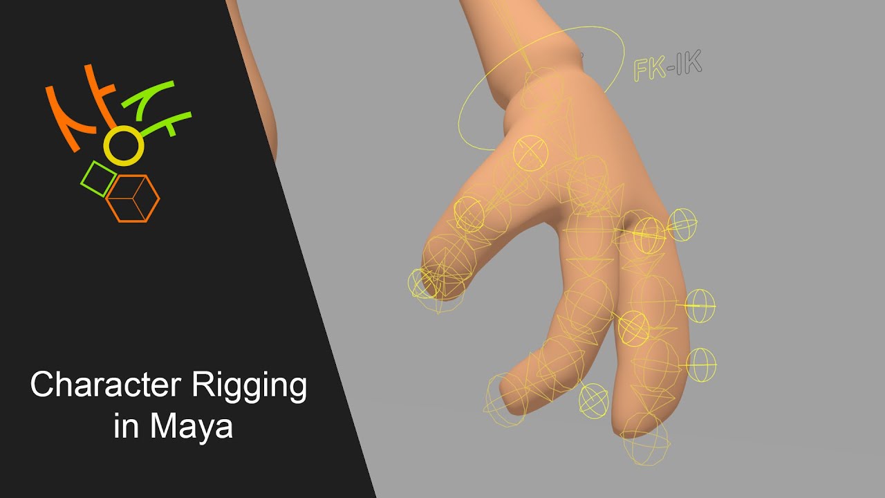 Character Rigging in Maya - fingers FK setup - YouTube