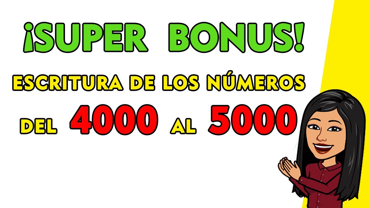 COMPLETO N meros Del 4000 Al 5000 Counting In Spanish 4000 To 5000 COMPLETO N meros Del 4000 Al 5000 Counting In Spanish 4000 To 5000