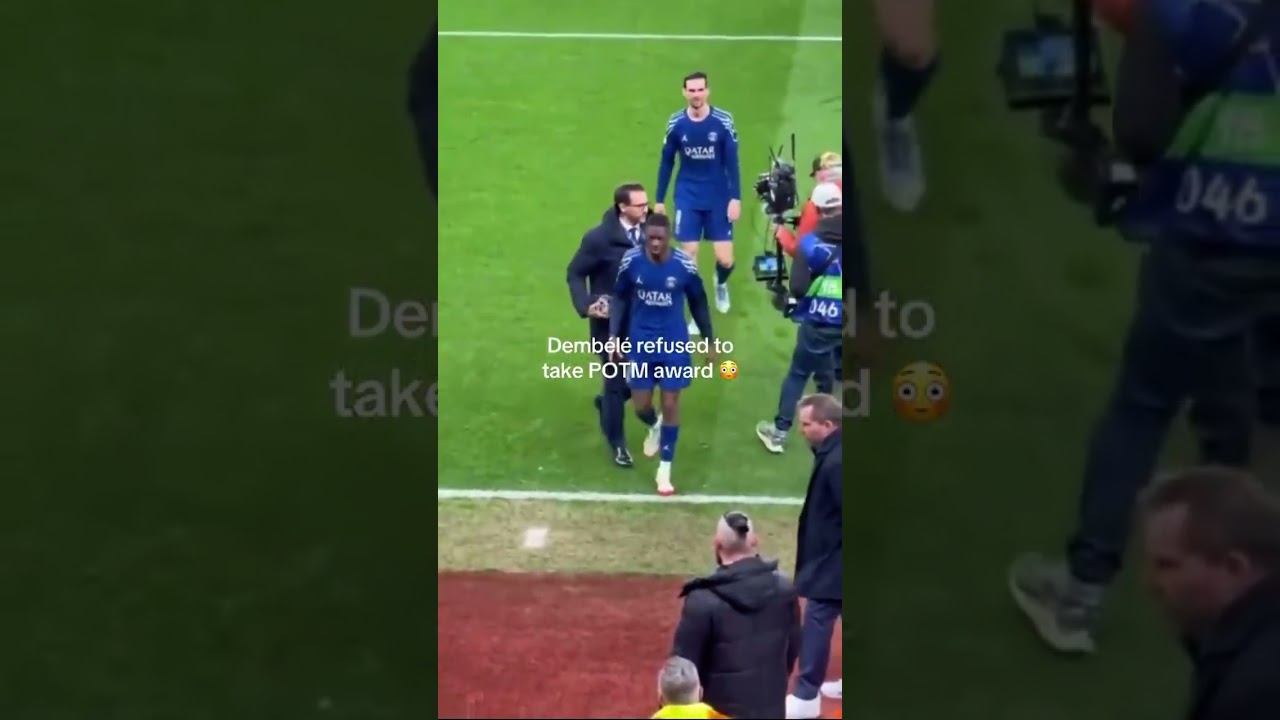 Dembele refuses MOTM award after lost against Aston Villa 