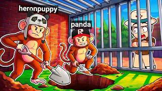 MAYMUN OLUP ZOO'DAN KAÇIYORUZ AMA TUNEL BİTMİYOR! Sonuna Kadar Kazdık 😱 Roblox Escape the Zoo