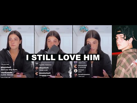 Charli BREAKS DOWN CRYING on live: I still LOVE Chase
